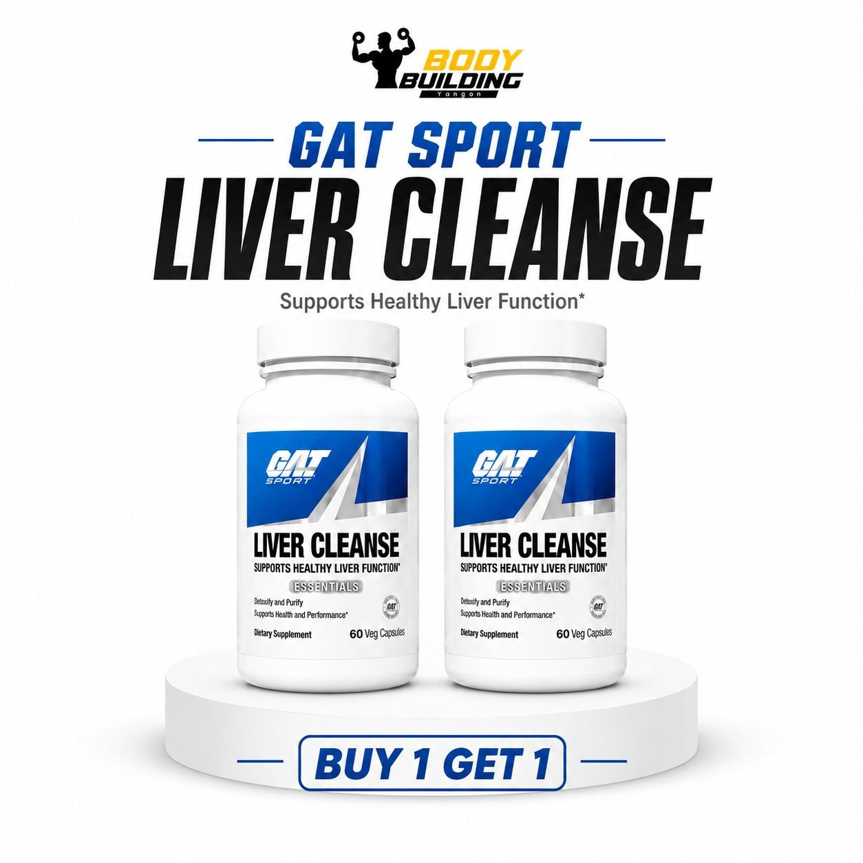 BUY 1  GET 1 PROMO / GAT Sport LIVER CLEANSE - 60 Caps