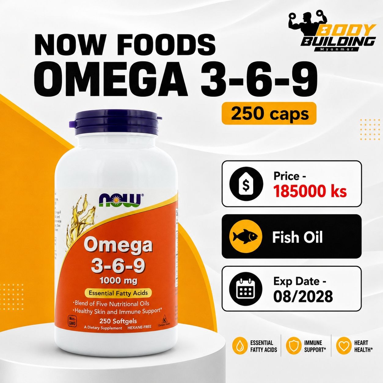 NOW FOODS - OMEGA 3-6-9 (250 Caps)